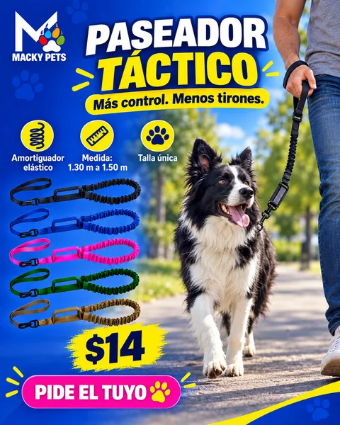 Paseador Táctico con amortiguador, $14